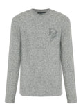 Dolce & Gabbana Logo Wool Blend Sweater – Grey