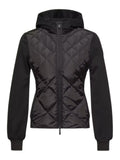 Moncler Quilted Hooded Down Cardigan – Black