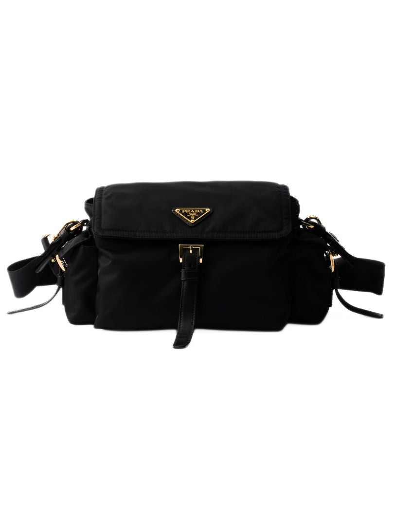 Prada Explore Medium Re-Nylon Shoulder Bag – Black