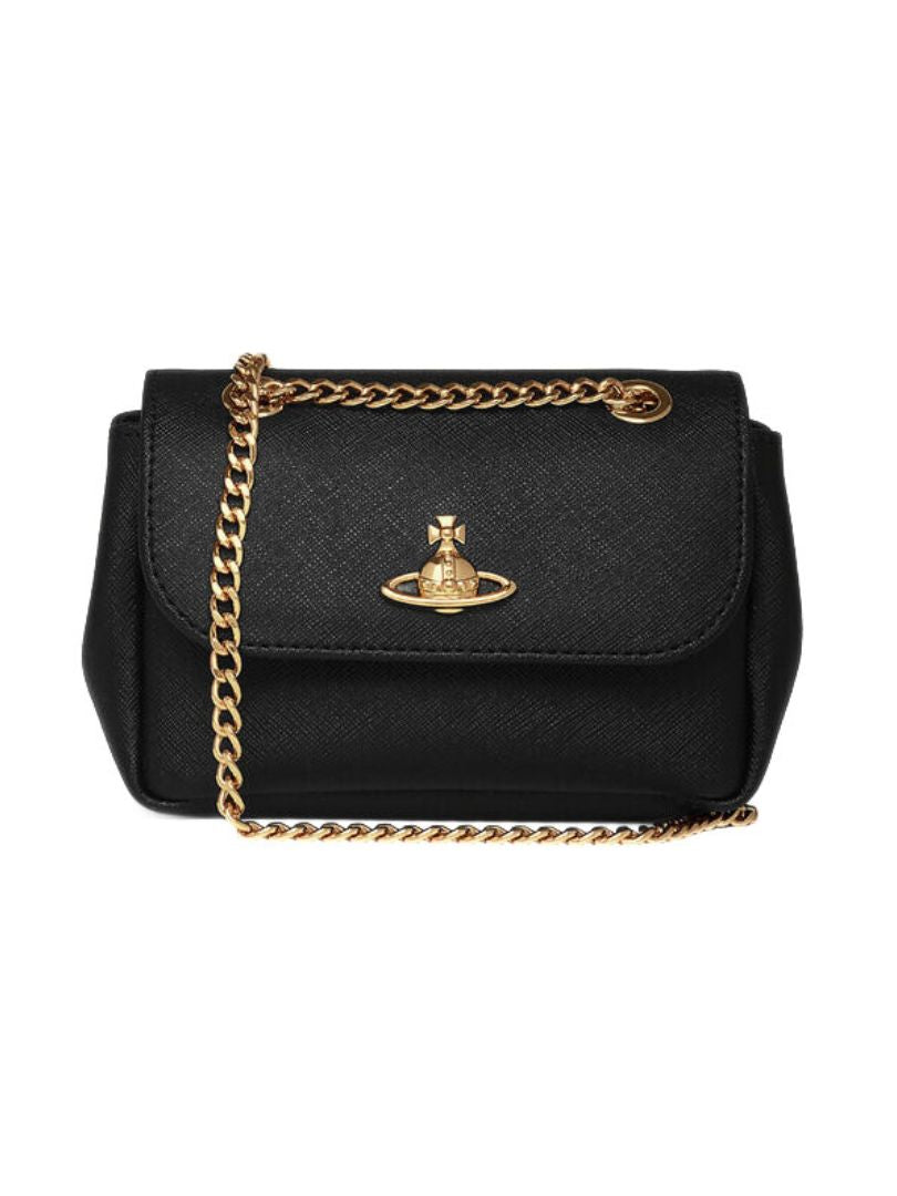Vivienne Westwood Chain Crossbody Bag – Black